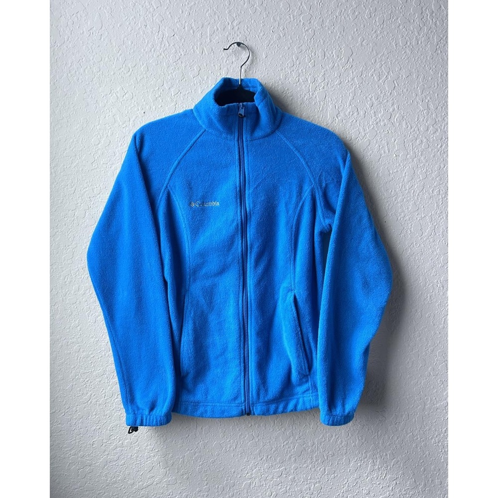 Preloved Woman's Columbia Blue Fleece Zip Up Sweater (Size: S)